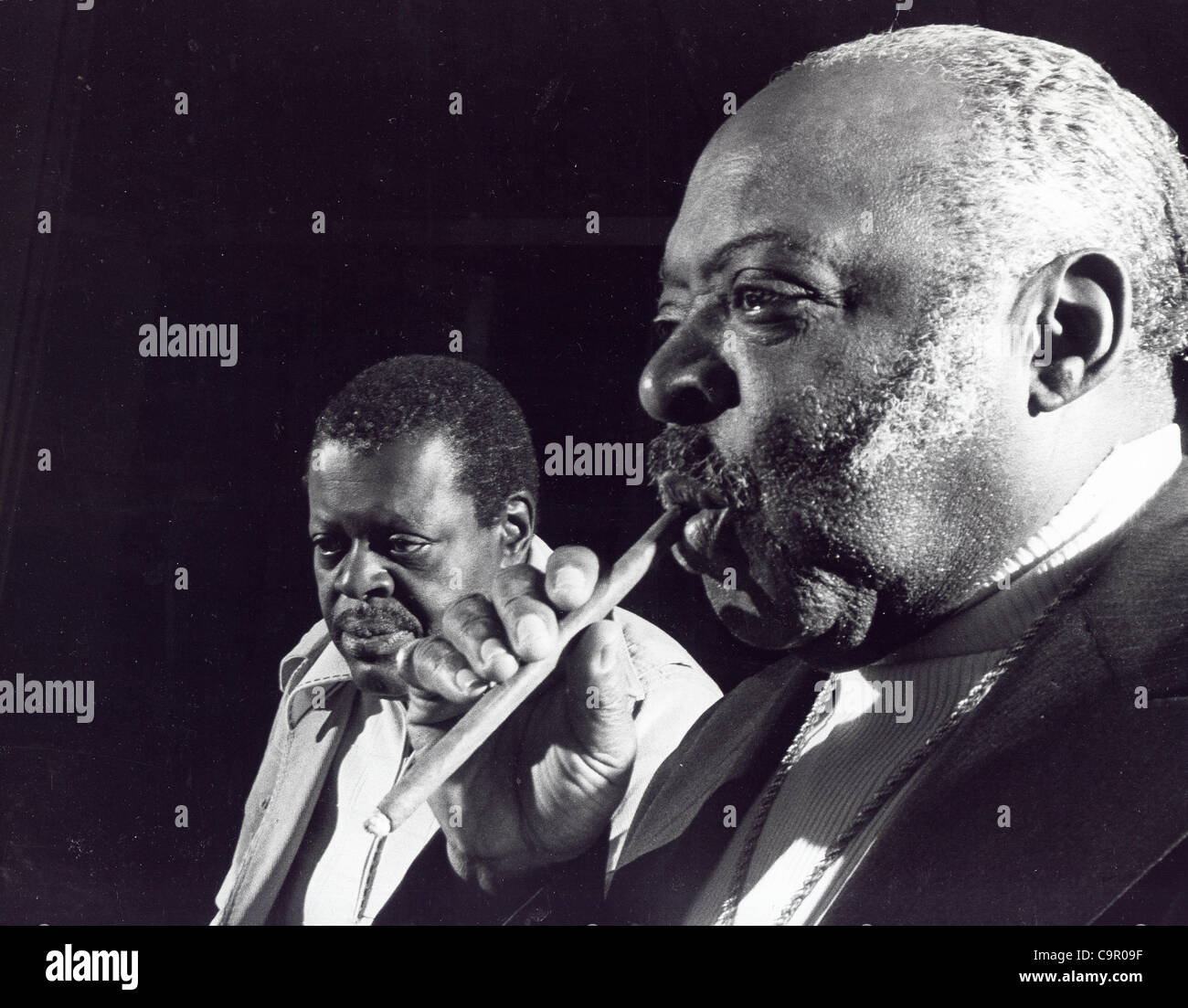 Oscar Peterson and COUNT BASIE.Supplied by   Photos, inc.(Credit Image: Â© Supplied By Globe Photos, Inc/Globe Photos/ZUMAPRESS.com) Stock Photo