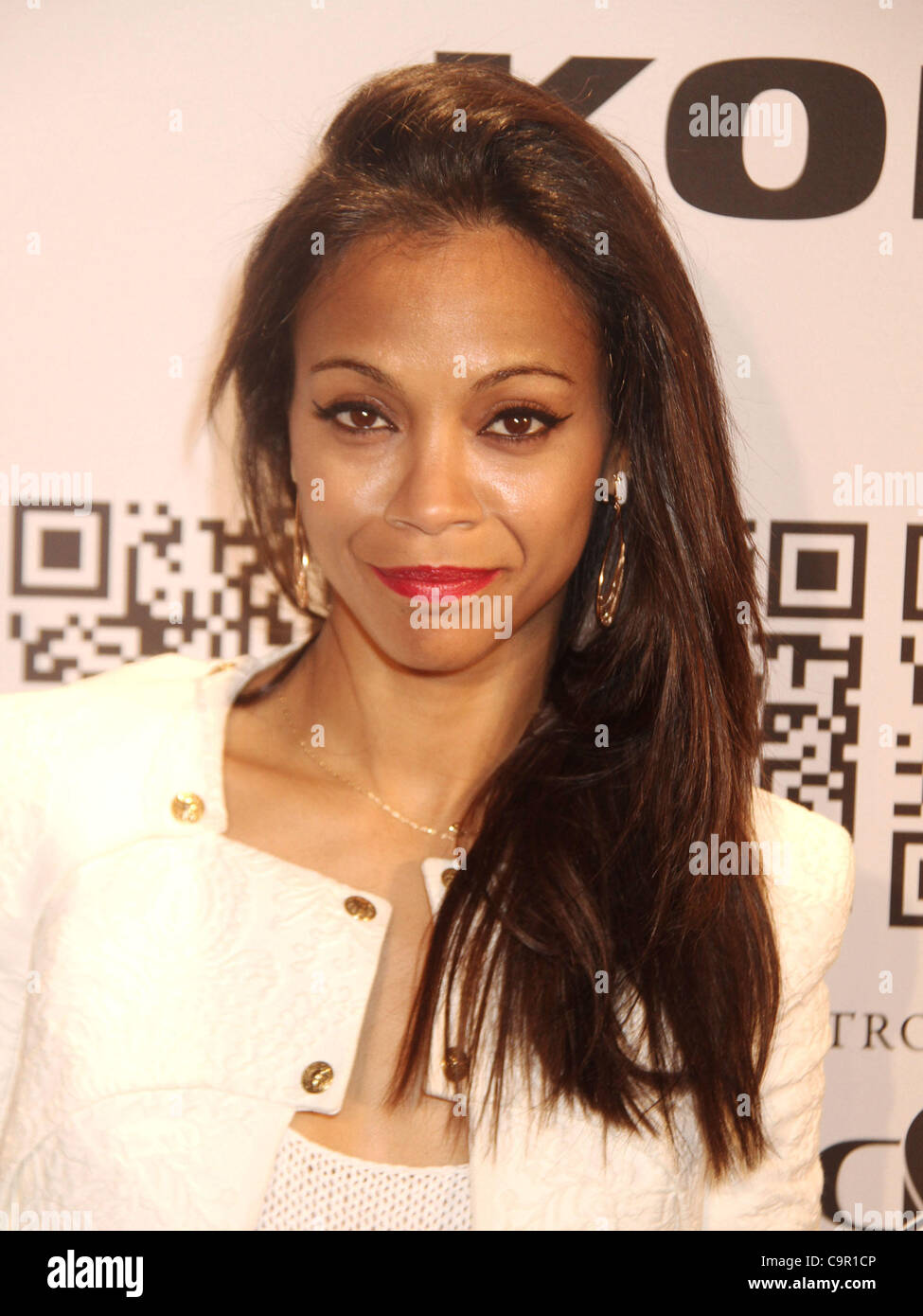 Feb. 10, 2012 New York, New York, U.S. Actress ZOE SALDANA attends