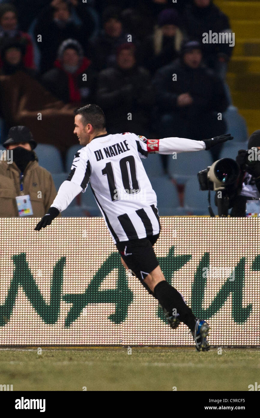 Antonio Di Natale (Udinese), FEBRUARY 11, 2012 - Football / Soccer :  Antonio Di Natale of Udinese celebrates after scoring the opening goal  during the Italian \, image size:866x1390