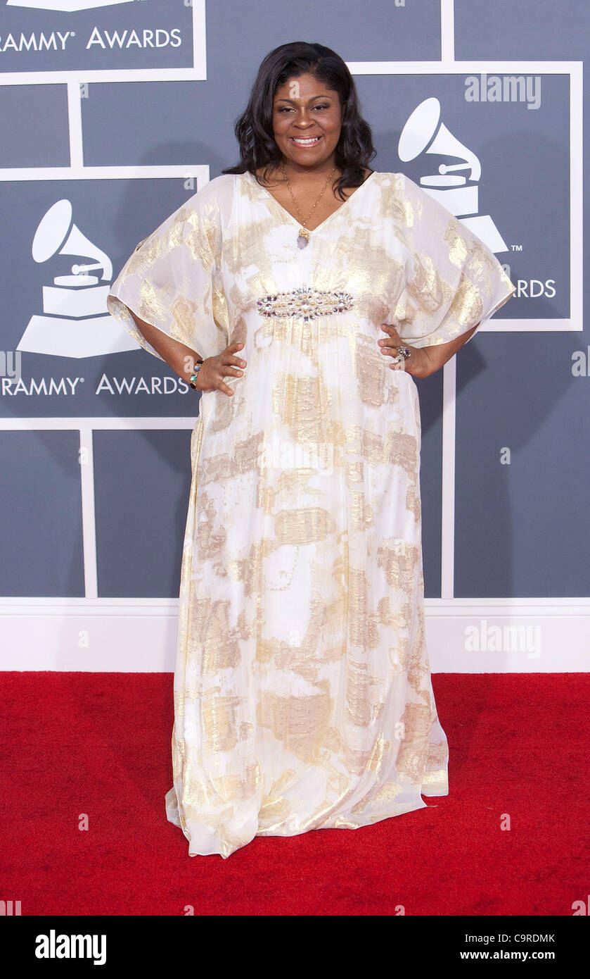 Kim Burrell on the red carpet of the 54th Annual Grammy Awards at the