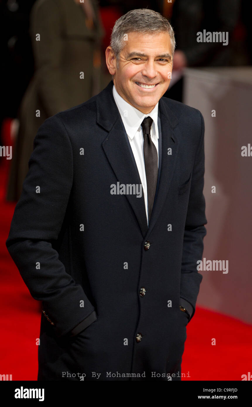 London, United Kingdom 12/02/2012 George Clooney at Orange British Academy Film Awards 2012 at The Royal Opera House, Covent Garden, London. Stock Photo