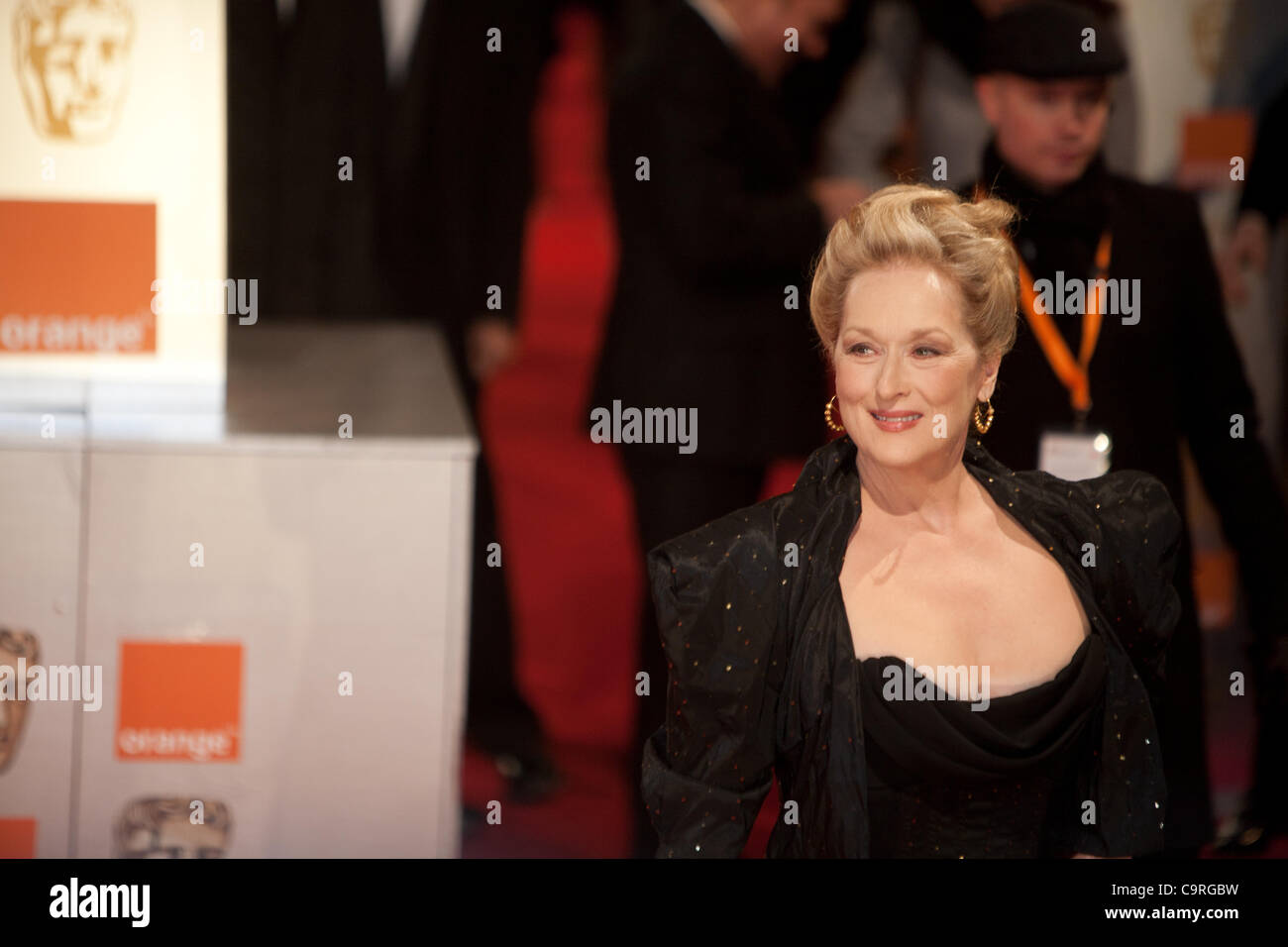 London, UK, 12/02/2012. Actress, Meryl Streep, arriving at the 2012 BAFTAs Stock Photo