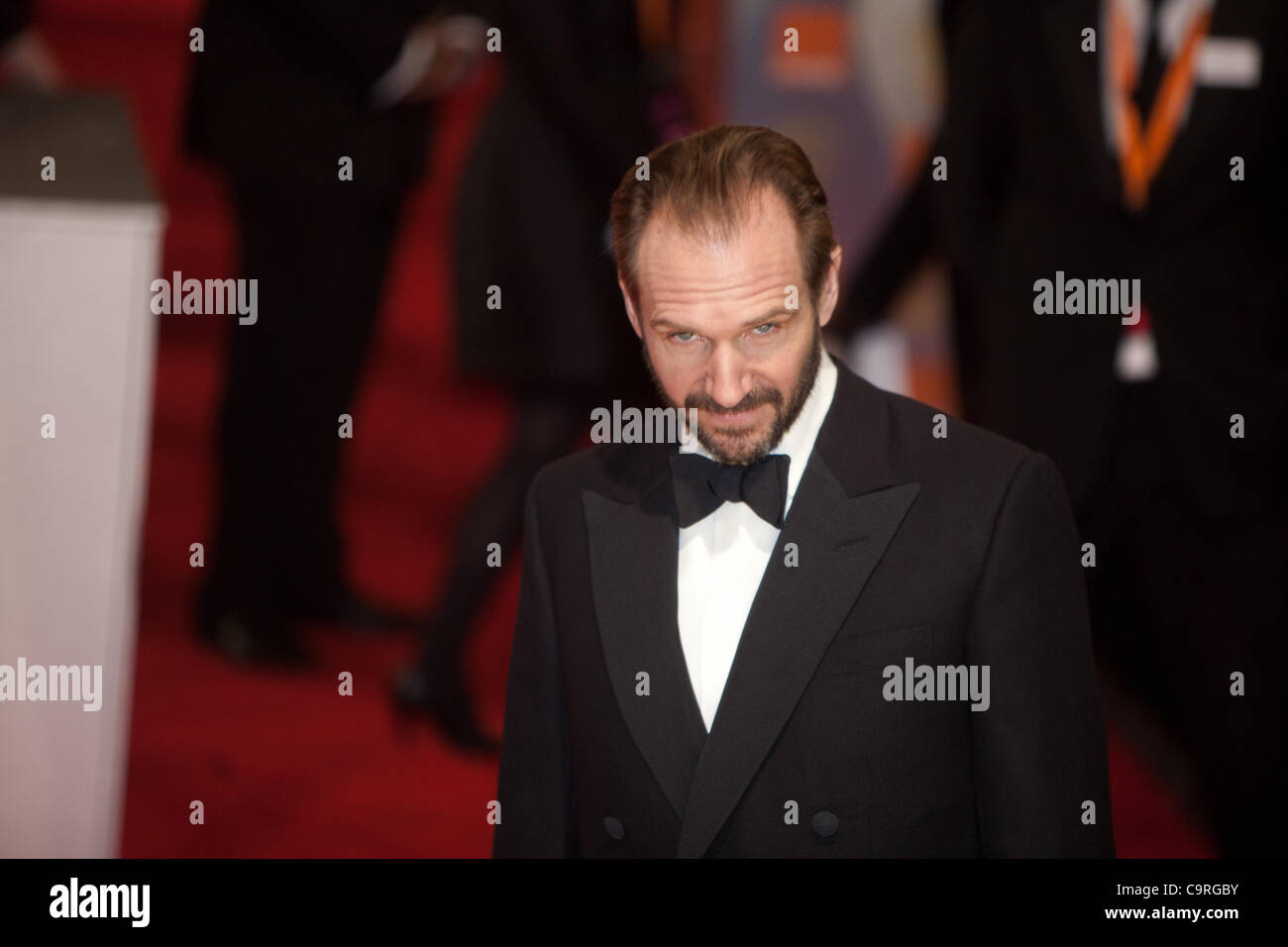 London, UK, 12/02/2012. Actor, Ralph Fiennes, arriving to attend the 2012 BAFTAs Stock Photo