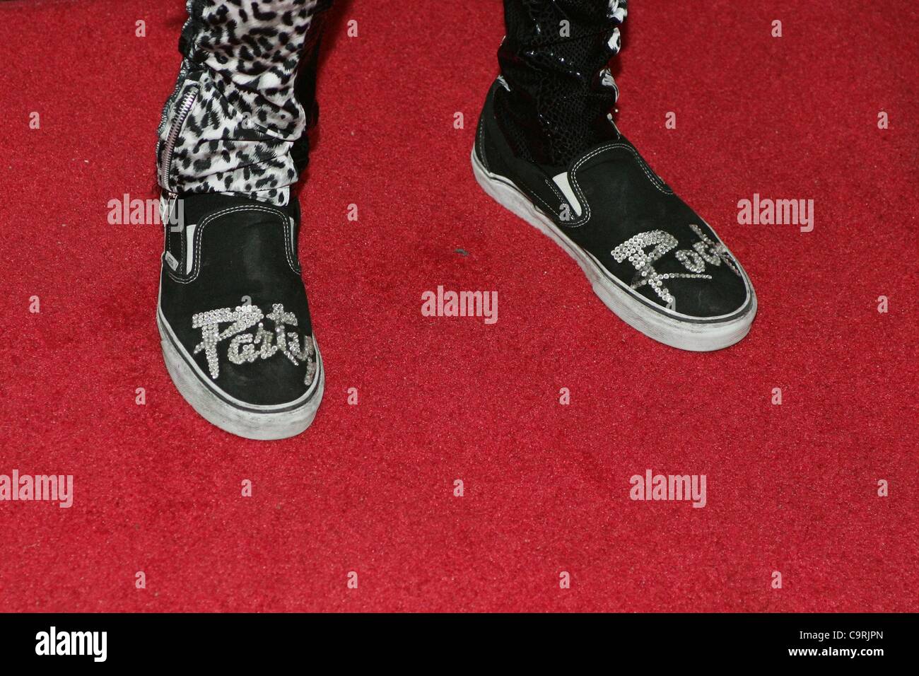 RedFoo, Party Rock Shoes at arrivals for Party Rock Mondays with Redfoo at  MARQUEE, Marquee Nightclub and Dayclub at The Cosmopolitan, Las Vegas, NV  February 13, 2012. Photo By: James Atoa/Everett Collection