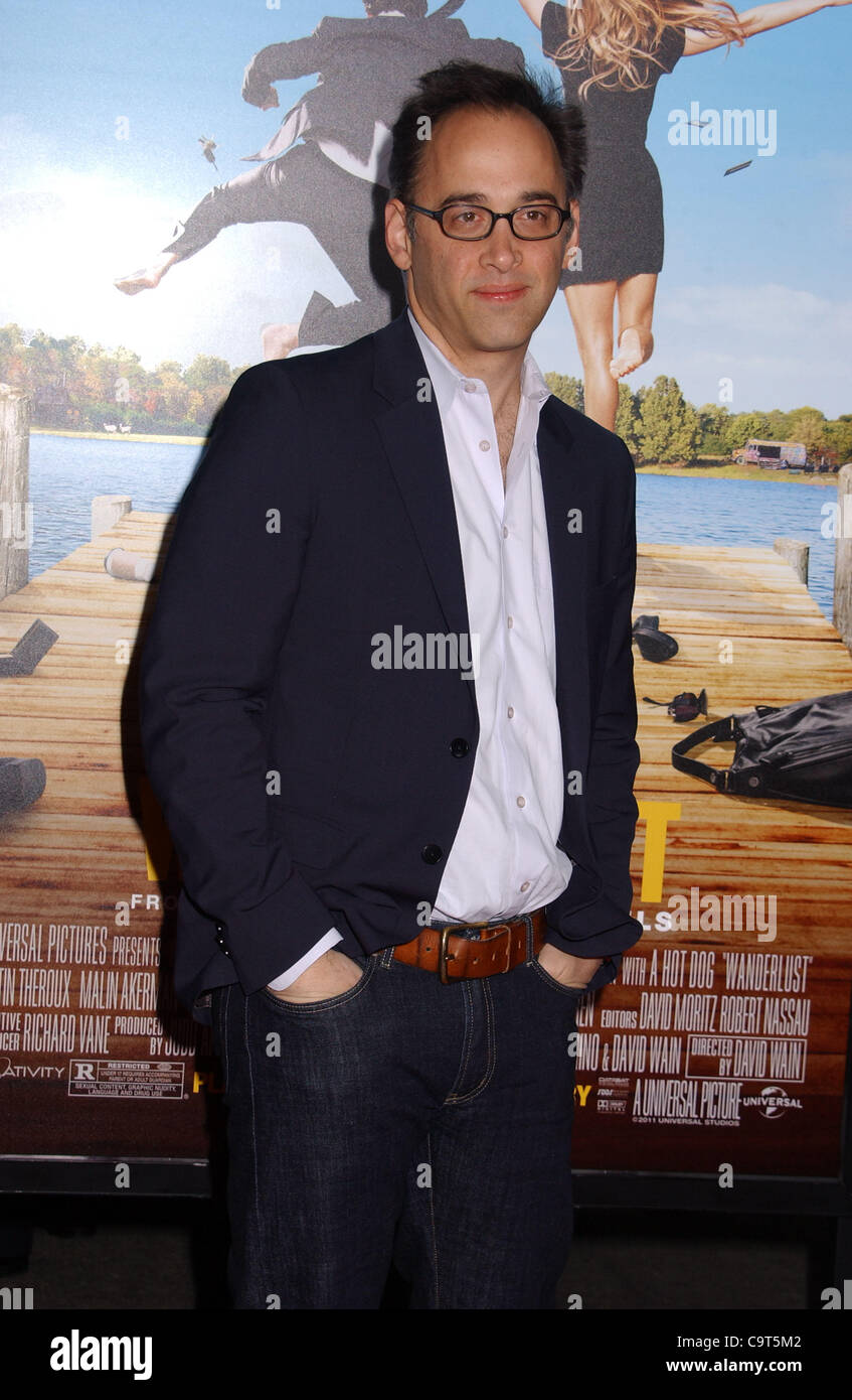 Feb. 16, 2012 - Hollywood, California, U.S. - David Wain attends the Premiere Of ''Wanderlust'' at the Village Theater in Westwood,Ca on February .16,2012.. 2012 (Credit Image: Â© Phil Roach/Globe Photos/ZUMAPRESS.com) Stock Photo