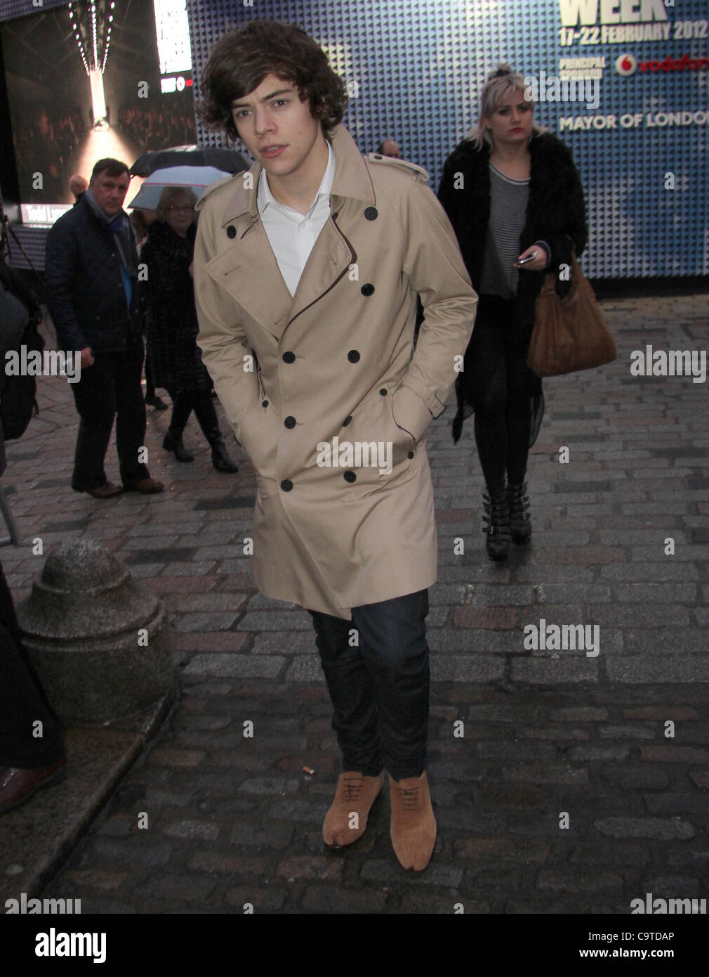 London, UK, 18/02/2012 Harry Styles is seen at London Fashion Week Autumn/ Winter 2012 in London (Credit Image: Press2000/Alamy Stock Photo - Alamy