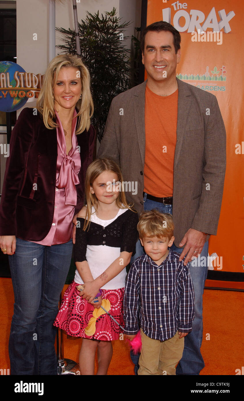 Feb. 19, 2012 - Hollywood, California, U.S. - David Barry Gray And Family  .attend the Premiere Of.''Dr. Seuss'' The Lorex'' at Universal Studios in Universal .City,Ca on February 19,2012.. 2012 (Credit Image: Â© Phil Roach/Globe Photos/ZUMAPRESS.com) Stock Photo