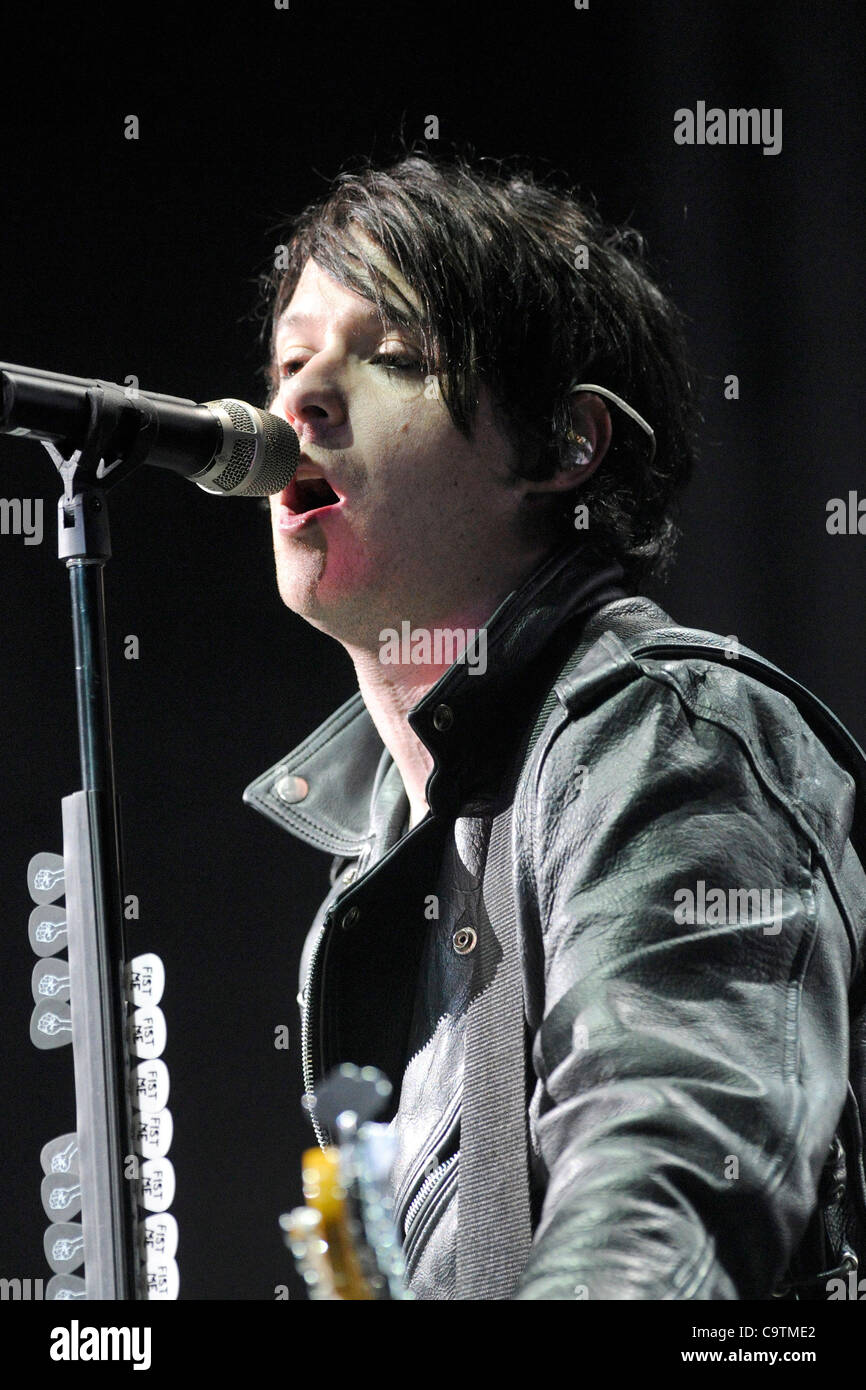 February 19 12 Toronto Canada French Canadian Pop Punk Band Simple Plan Performs At The Air Canada Centre In Picture Bassist David Desrosiers Stock Photo Alamy