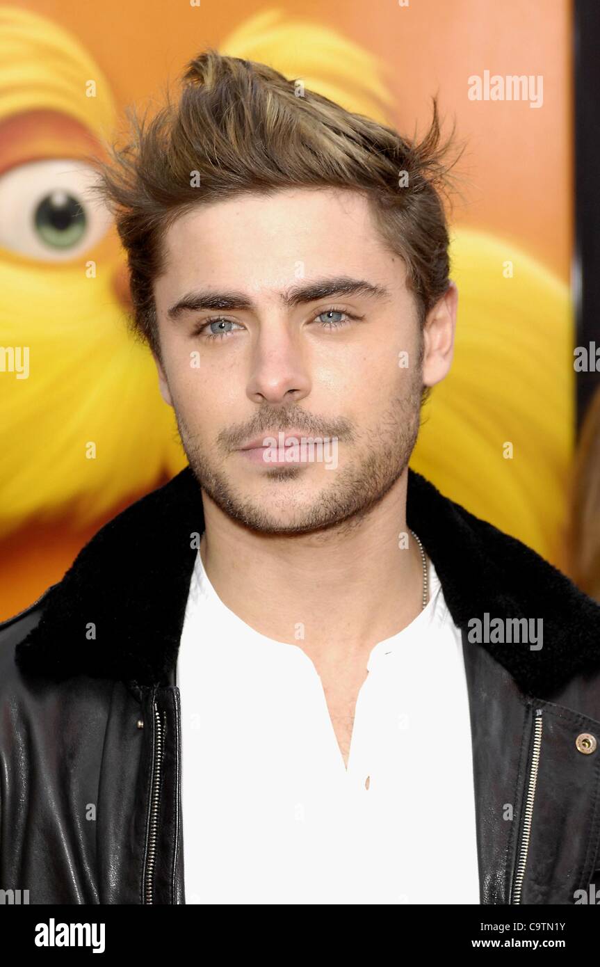 Zach Efron at arrivals for Dr. Suess' THE LORAX Premiere, Universal