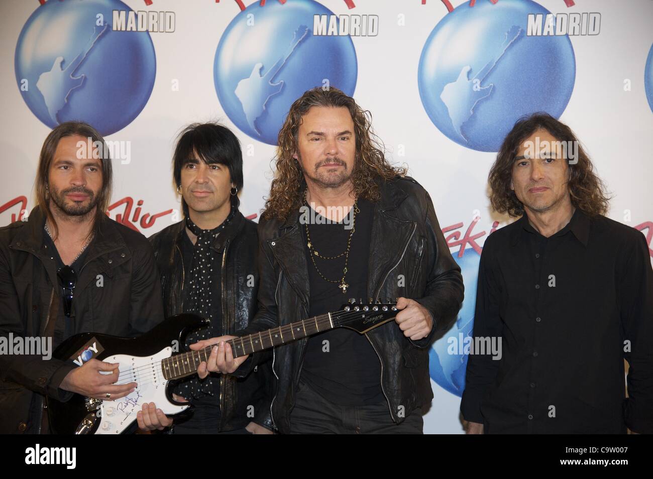 Feb. 21, 2012 - Madrid, Spain - Sergio Vallin, Alex Gonzalez, Fernando