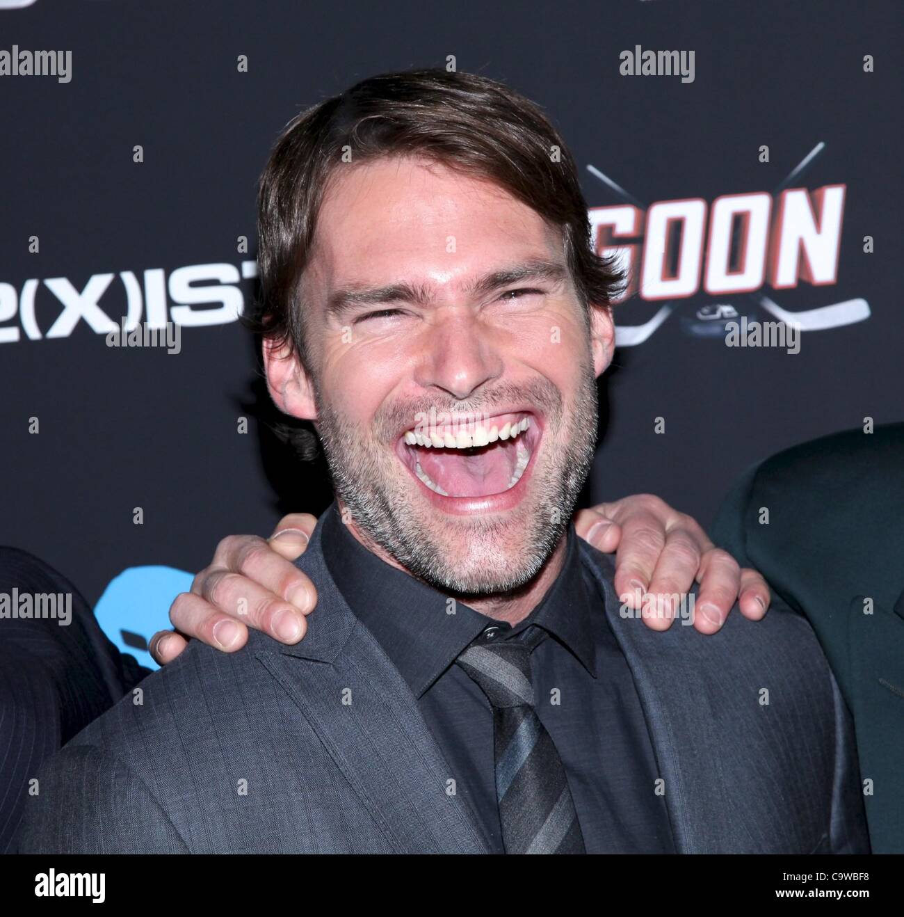 Seann William Scott at arrivals for GOON Premiere, School of Visual Arts (SVA) Theater, New York, NY February 23, 2012. Photo By: Andres Otero/Everett Collection Stock Photo