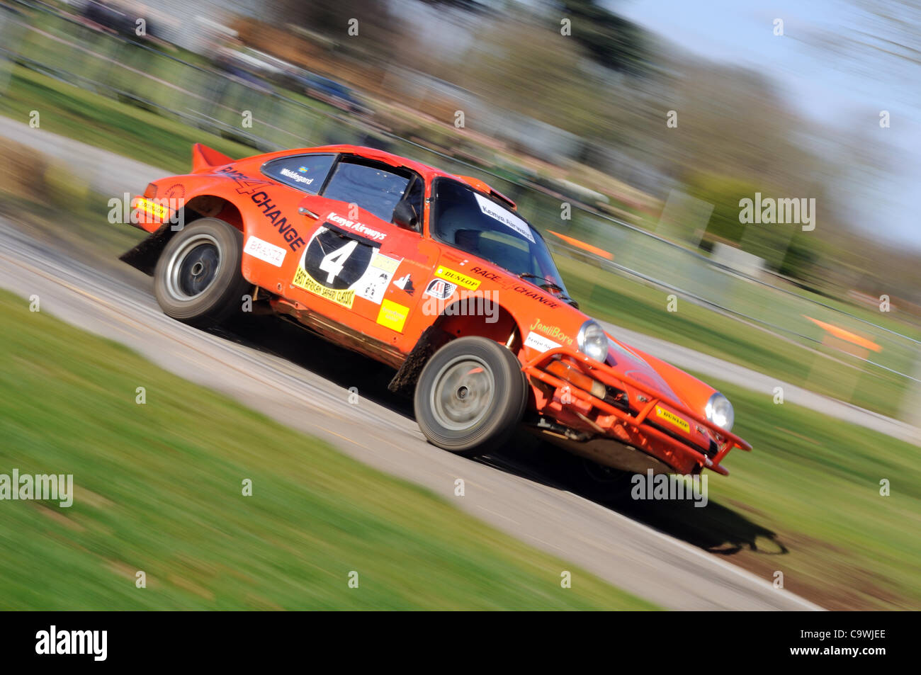 25th Feb 2012 Stoneleigh Park, Coventry, UK. Bjorn Waldegard driving