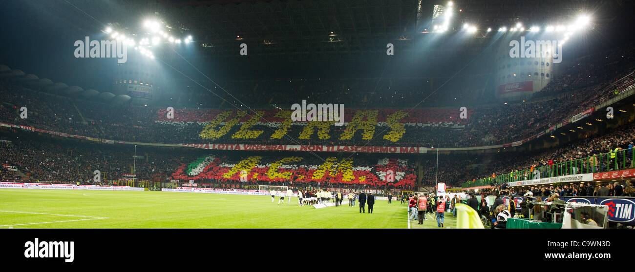 Ac Milan Ultras February 25 2012 Football Soccer General View Stock Photo Alamy