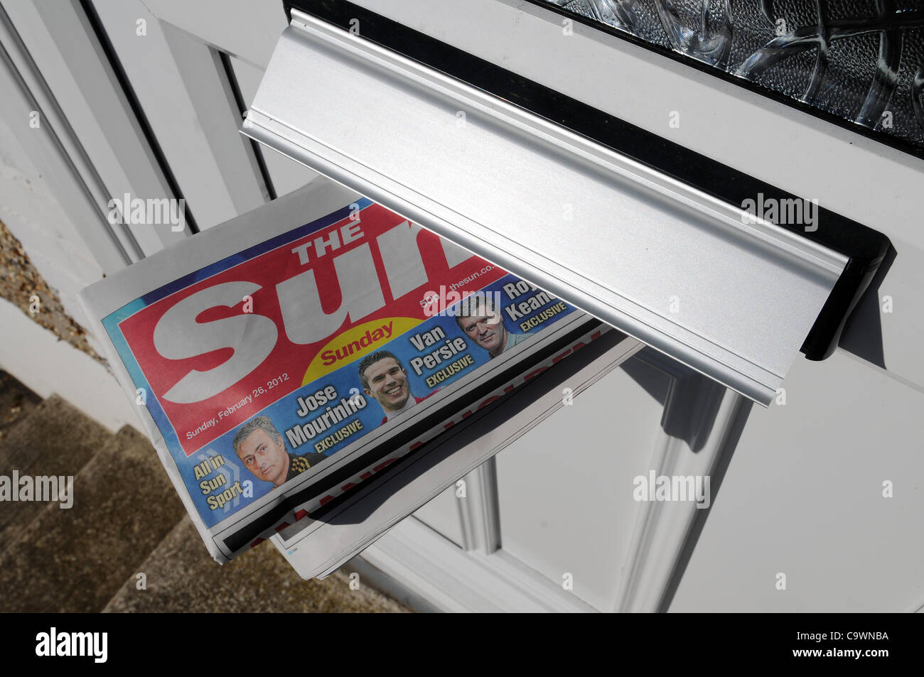 UK, The first edition of News International's The Sun on Sunday newspaper which was launched today, 26th February 2012. Picture by Dorset Media Service Stock Photo