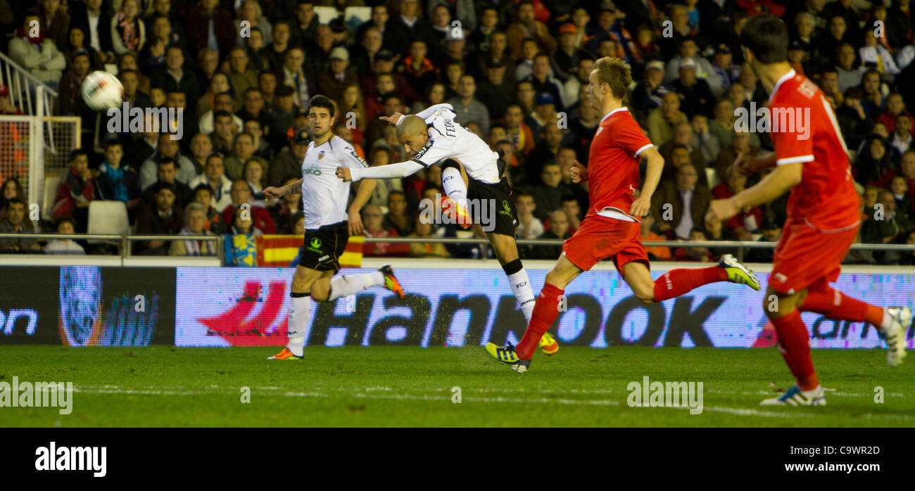 26/02/2012 Estadio Mestalla, VALENCIA / Spain Football La Liga