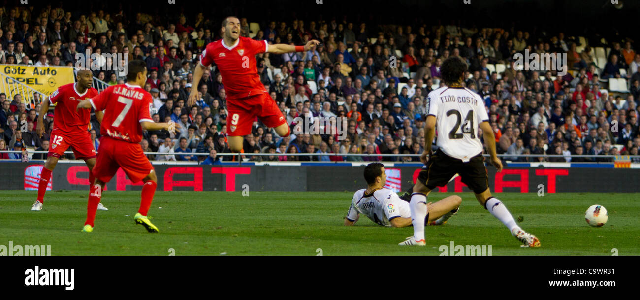 26/02/2012 Estadio Mestalla, VALENCIA / Spain Football La Liga