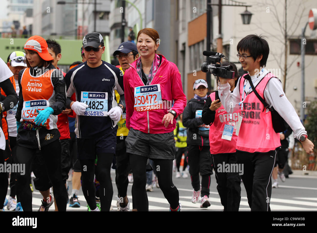 Ai Aoki,  FEBRUARY 26, 2012 - Marathon :  Tokyo Marathon 2012  in Tokyo, Japan.  (Photo by YUTAKA/AFLO SPORT) [1040] Stock Photo