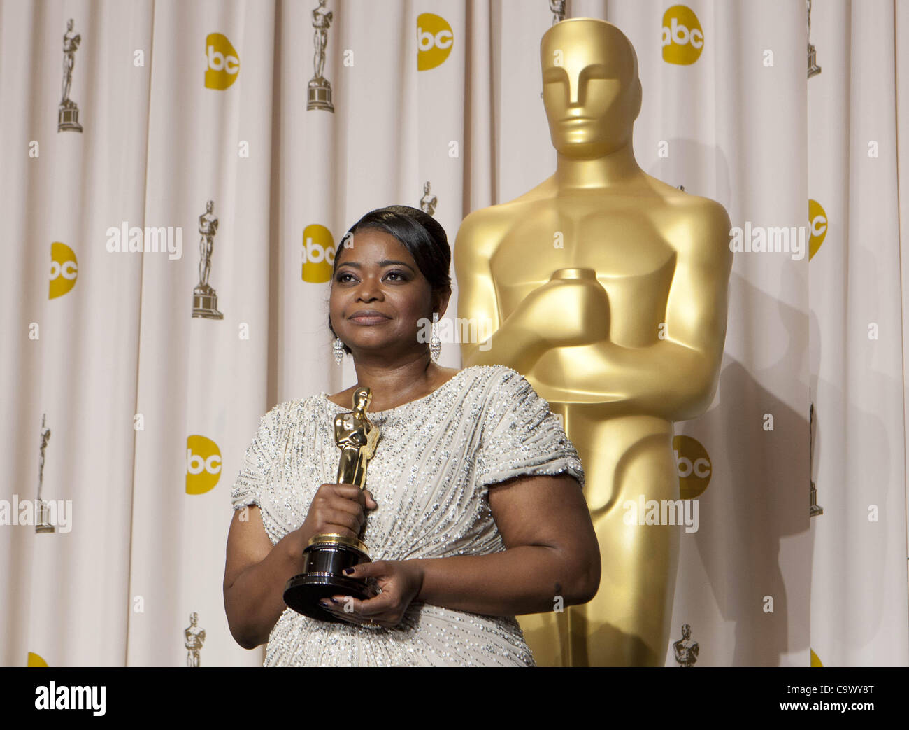 Winner of the best supporting actress award for hi-res stock ...