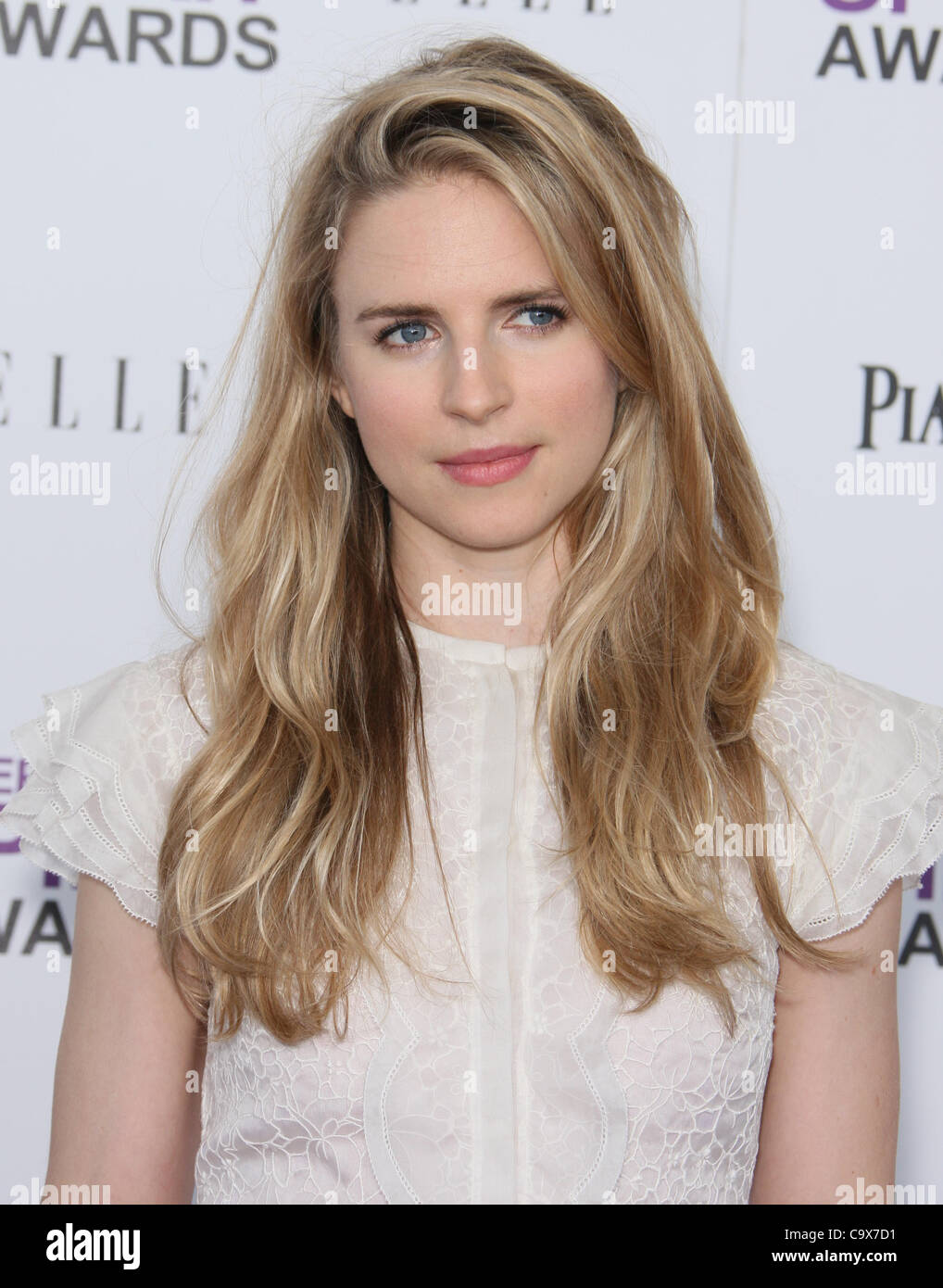 BRIT MARLING 2012 FILM INDEPENDENT SPIRIT AWARDS. ARRIVALS LOS ANGELES CALIFORNIA USA 25 February 2012 Stock Photo