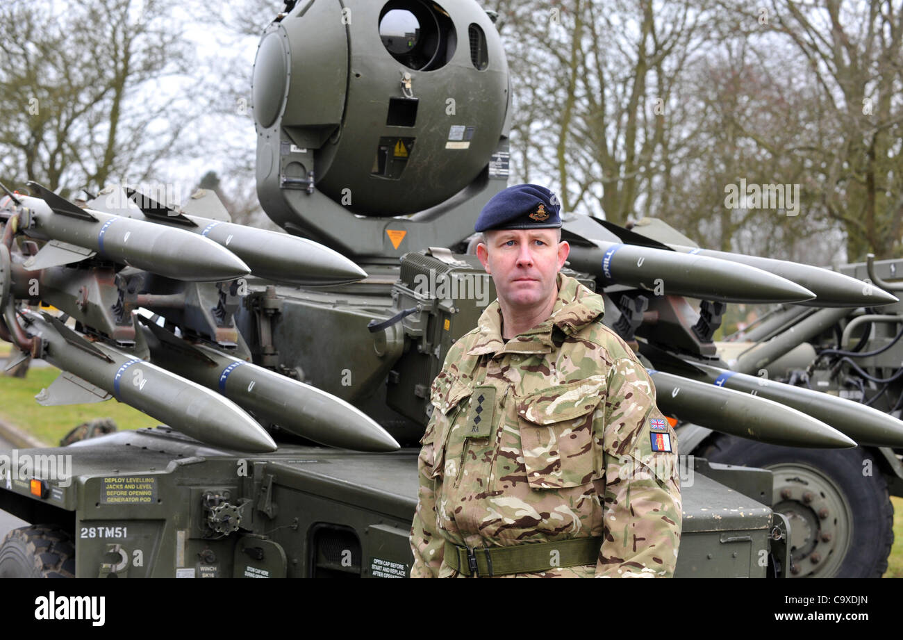 Rapier missile system, British surface-to-air missile system, UK Stock Photo