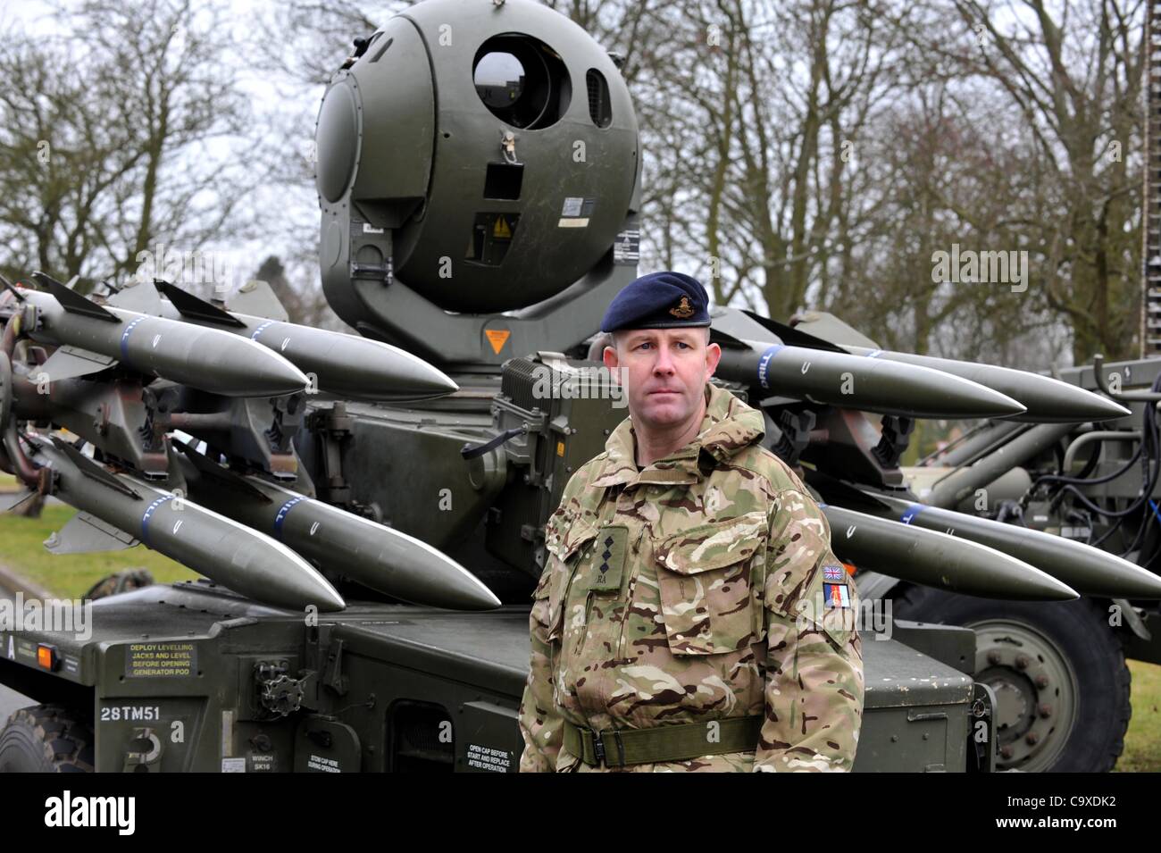 Rapier missile system, British surface-to-air missile system, UK Stock Photo