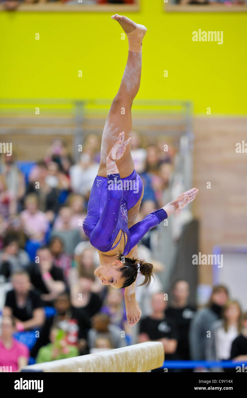 The English Gymnastics Championships Dartford Kent 3.2.12. Beckie