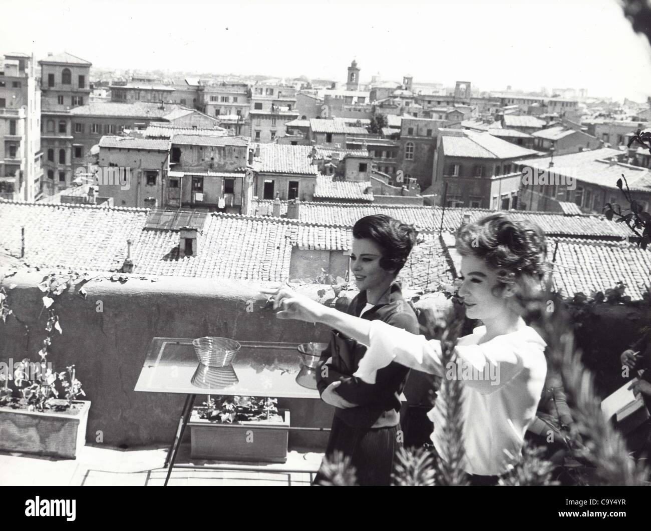 ANOUK AIMEE with Giovanna Ralli starring in The escape.(Credit Image: Â© P.I.P/Globe Photos/ZUMAPRESS.com) Stock Photo