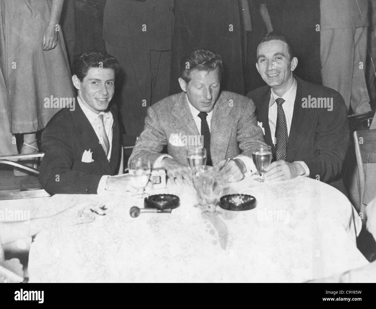 EDDIE FISHER Danny Kaye and Jackie Miles at the Riviera.Supplied by   Photos, inc.(Credit Image: Â© Supplied By Globe Photos, Inc/Globe Photos/ZUMAPRESS.com) Stock Photo