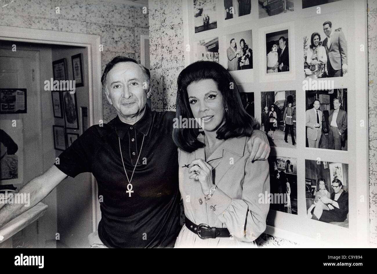 Jacqueline susann home husband irving hires stock photography and