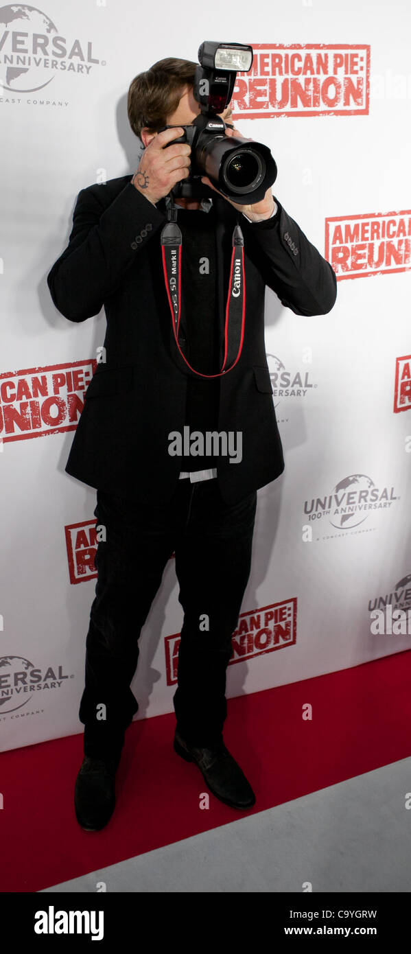 Seann William Scott at the Australian premiere of American Pie : Reunion, Melbourne, March 7, 2012. Stock Photo