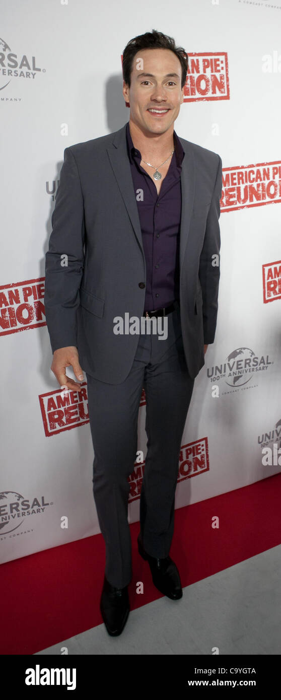 Chris Klein at the Australian premiere of American Pie : Reunion, Melbourne, March 7, 2012. Stock Photo