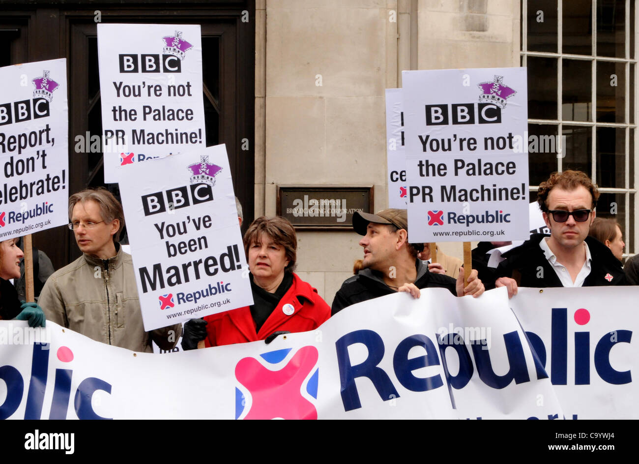 London, UK. 10/03/12. Anti-Monarchy Campaigners, 'Republic' Protesting ...