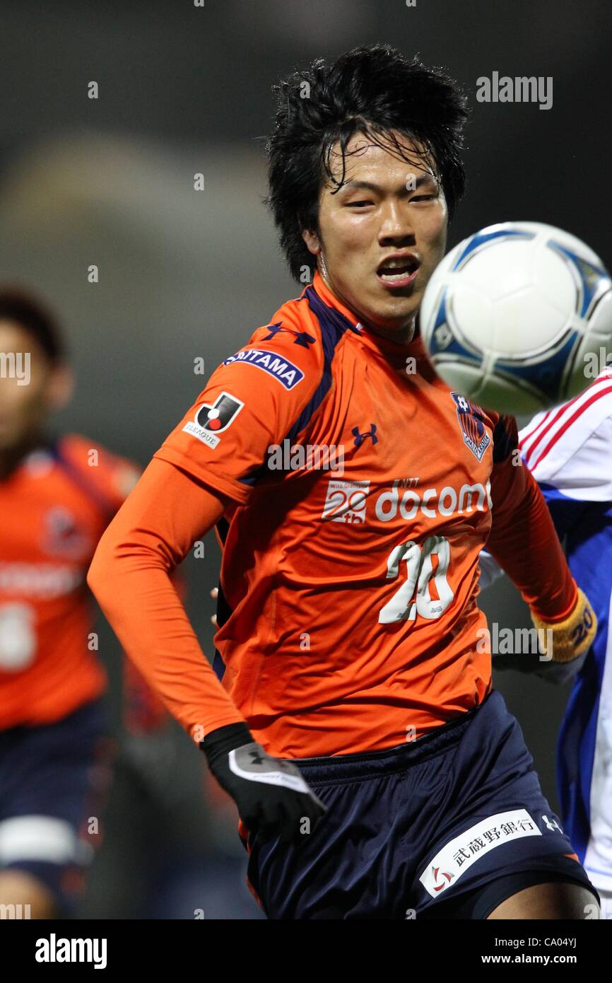 Young Gwon Kim (Ardija),  MARCH 10, 2012 - Football /Soccer :  2012 J.LEAGUE Division 1  between Omiya Ardija 0-1 F.C. Tokyo  at NACK5 Stadium Omiya, Saitama, Japan.  (Photo by YUTAKA/AFLO SPORT) [1040] Stock Photo