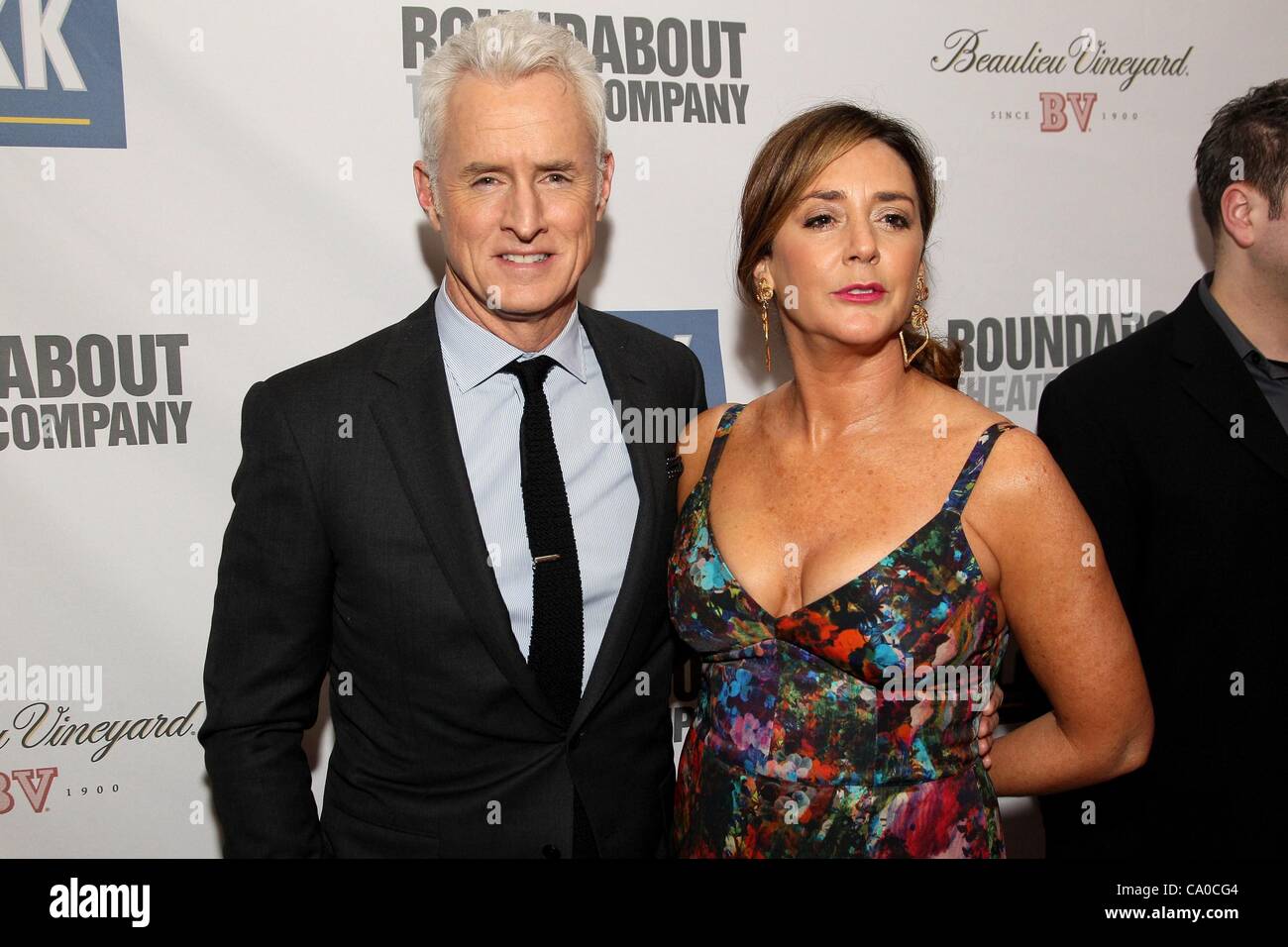 John Slattery, Talia Balsam at arrivals for The Roundabout Theatre Company's 2012 Spring Gala, Hammerstein Ballroom, New York, NY March 12, 2012. Photo By: Steve Mack/Everett Collection Stock Photo