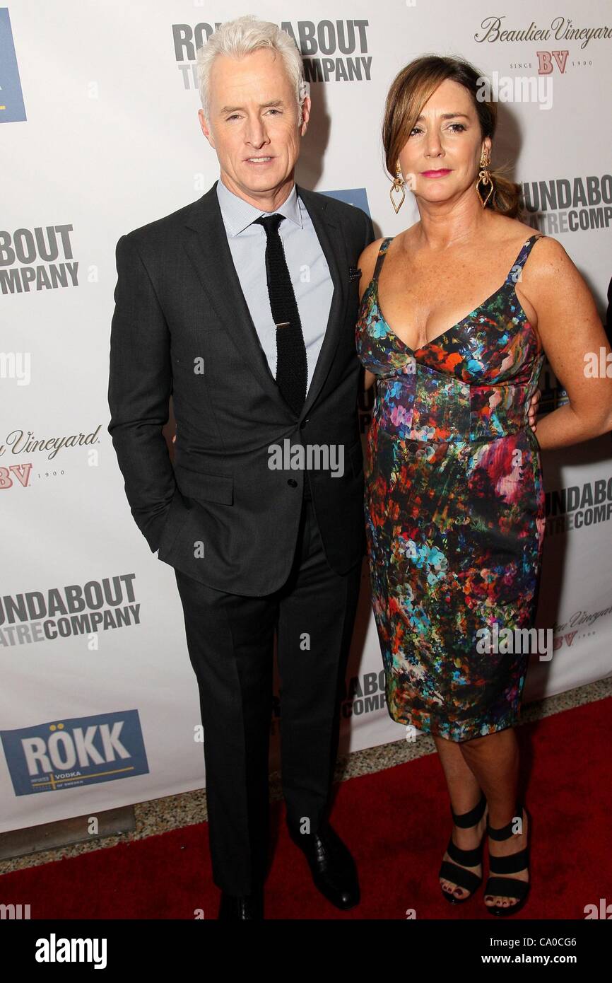 John Slattery, Talia Balsam at arrivals for The Roundabout Theatre Company's 2012 Spring Gala, Hammerstein Ballroom, New York, NY March 12, 2012. Photo By: Steve Mack/Everett Collection Stock Photo