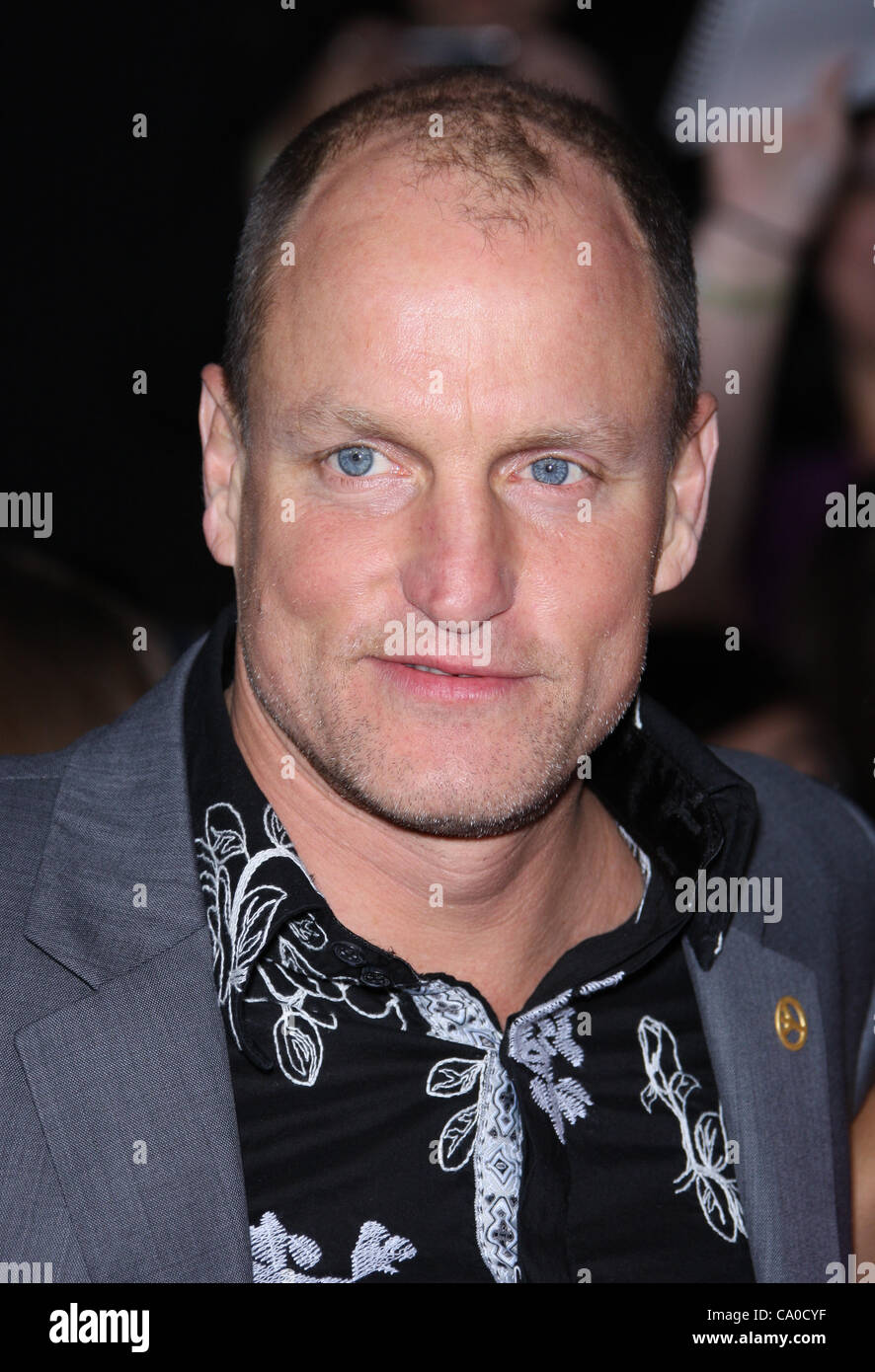 WOODY HARRELSON THE HUNGER GAMES. WORLD PREMIERE DOWNTOWN LOS ANGELES