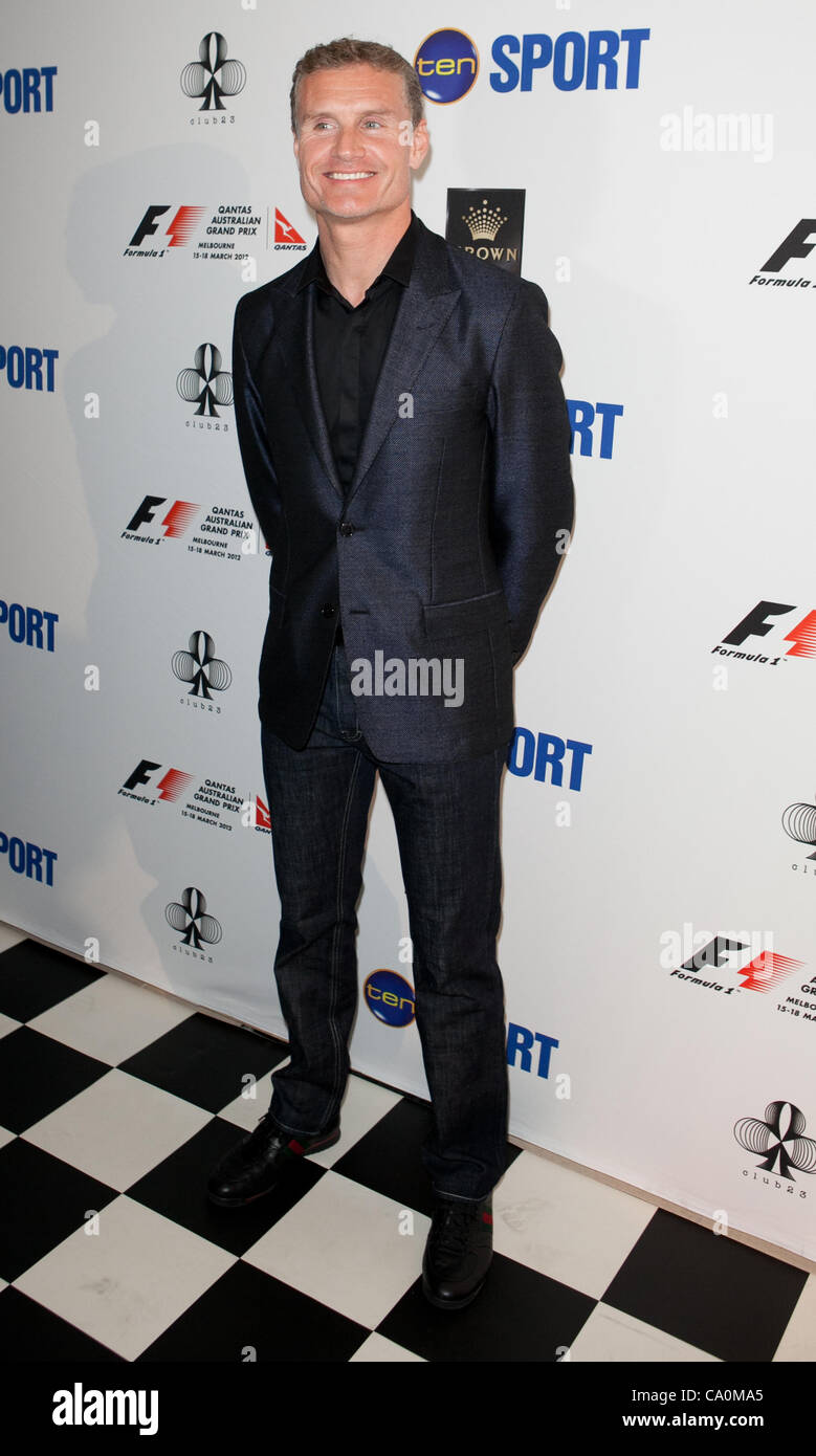 David Coulthard at the Australian Grand Prix party, Club 23, Melbourne, March 14, 2012. Stock Photo