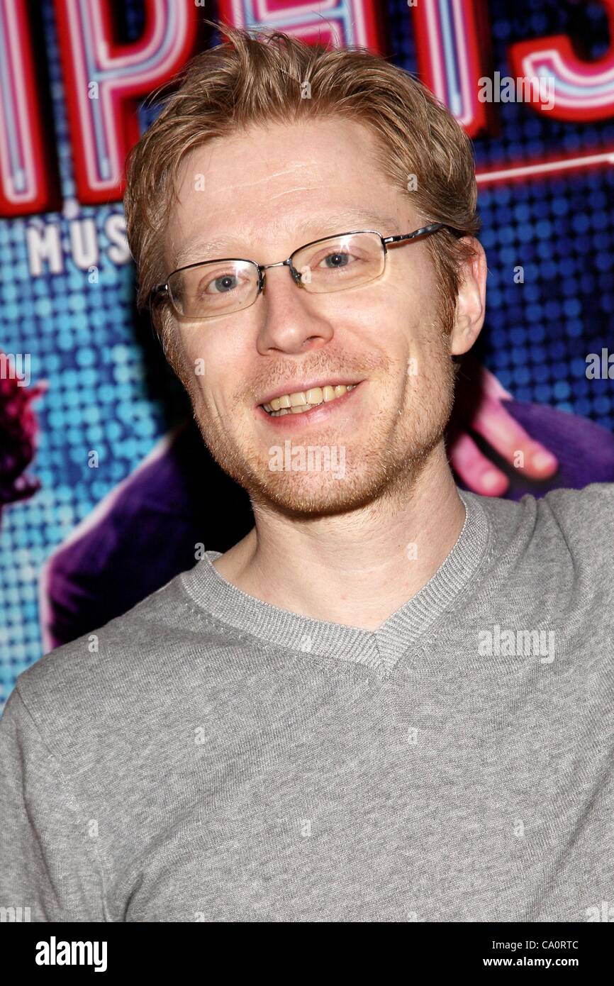 Anthony Rapp at arrivals for MEMPHIS Celebrates 1000th Performance On Broadway, 48 Lounge, New York, NY March 14, 2012. Photo By: Steve Mack/Everett Collection Stock Photo