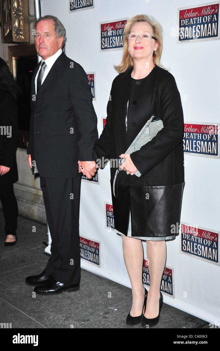 Don Gummer, Meryl Streep in attendance for DEATH OF A SALESMAN Opening Night, The Barrymore Theatre, New York, NY March 15, 2012. Photo By: Gregorio T. Binuya/Everett Collection Stock Photo