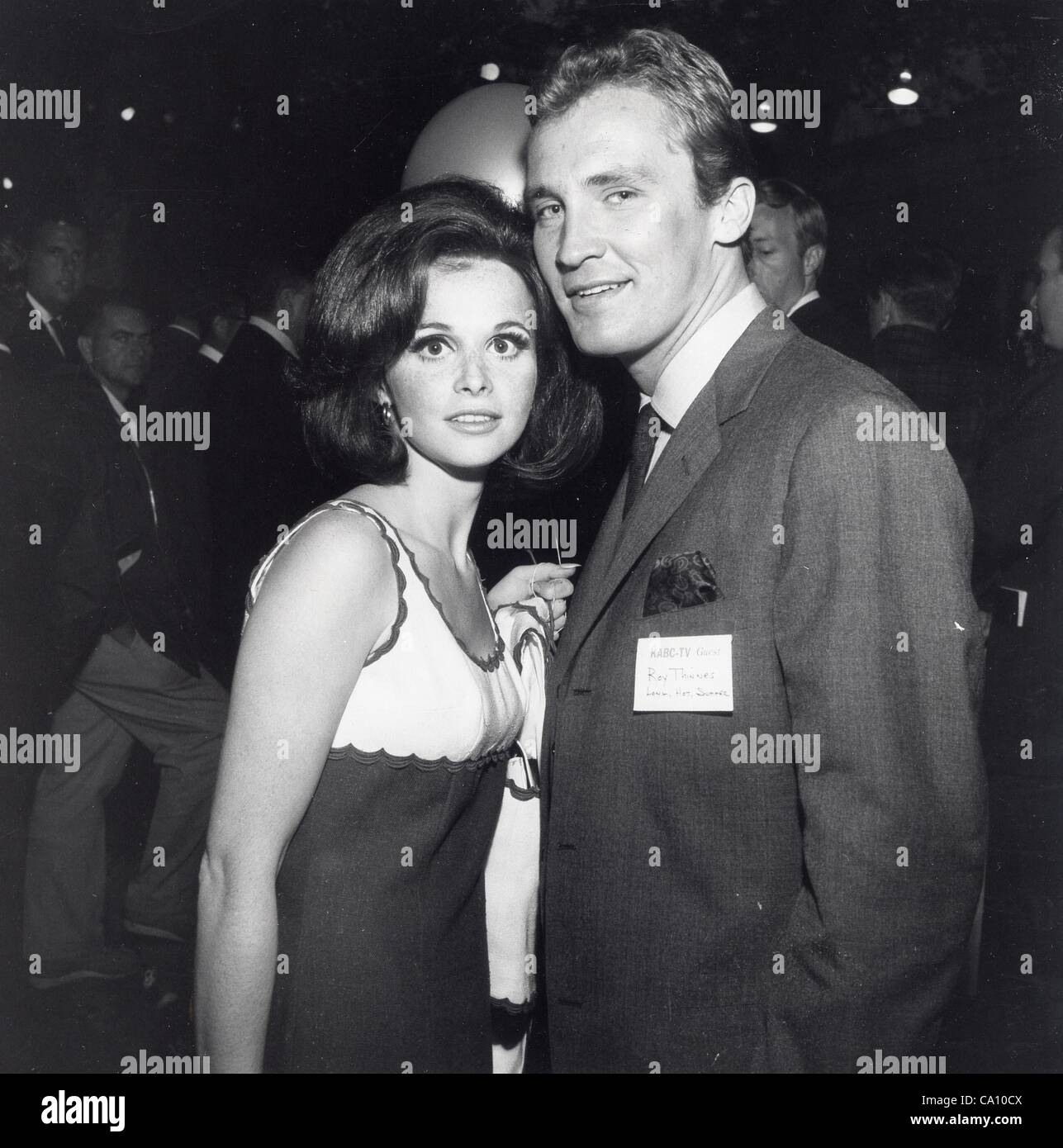 ROY THINNES with Lynn Loring at Peyton Party.Supplied by Photos, inc ...