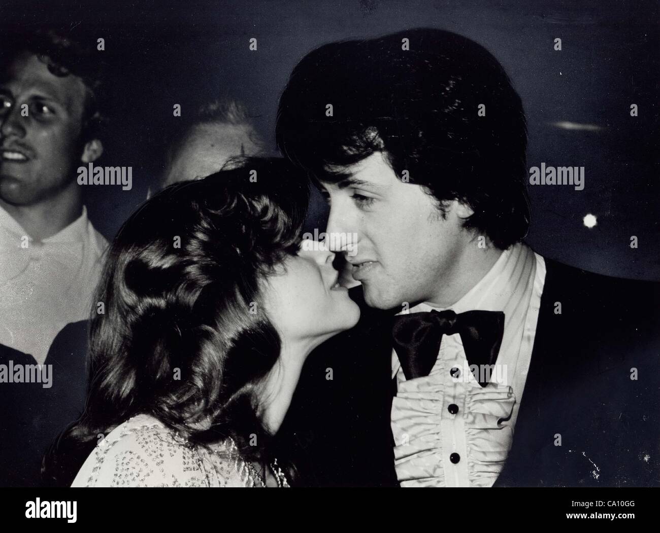 Sylvester stallone and wife sasha czack hires stock photography and