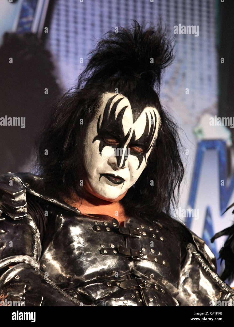March 20, 2012 - Hollywood, California, U.S. - GENE SIMMONS KISS & Motley Crue announce ''The Tour'' at the Roosevelt Hotel in Hollywood, CA. (Credit Image: © Lisa O'Connor/ZUMAPRESS.com) Stock Photo