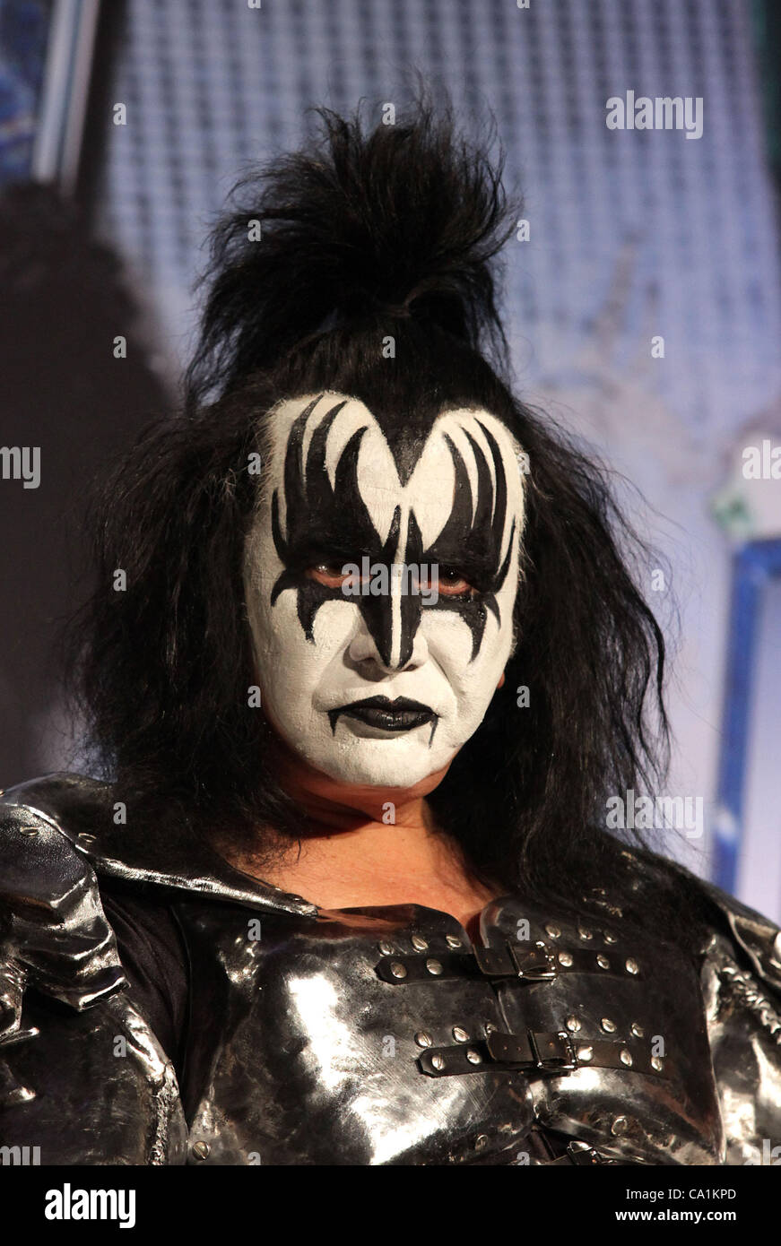 March 20, 2012 - Hollywood, California, U.S. - GENE SIMMONS KISS & Motley Crue announce ''The Tour'' at the Roosevelt Hotel in Hollywood, CA. (Credit Image: © Lisa O'Connor/ZUMAPRESS.com) Stock Photo