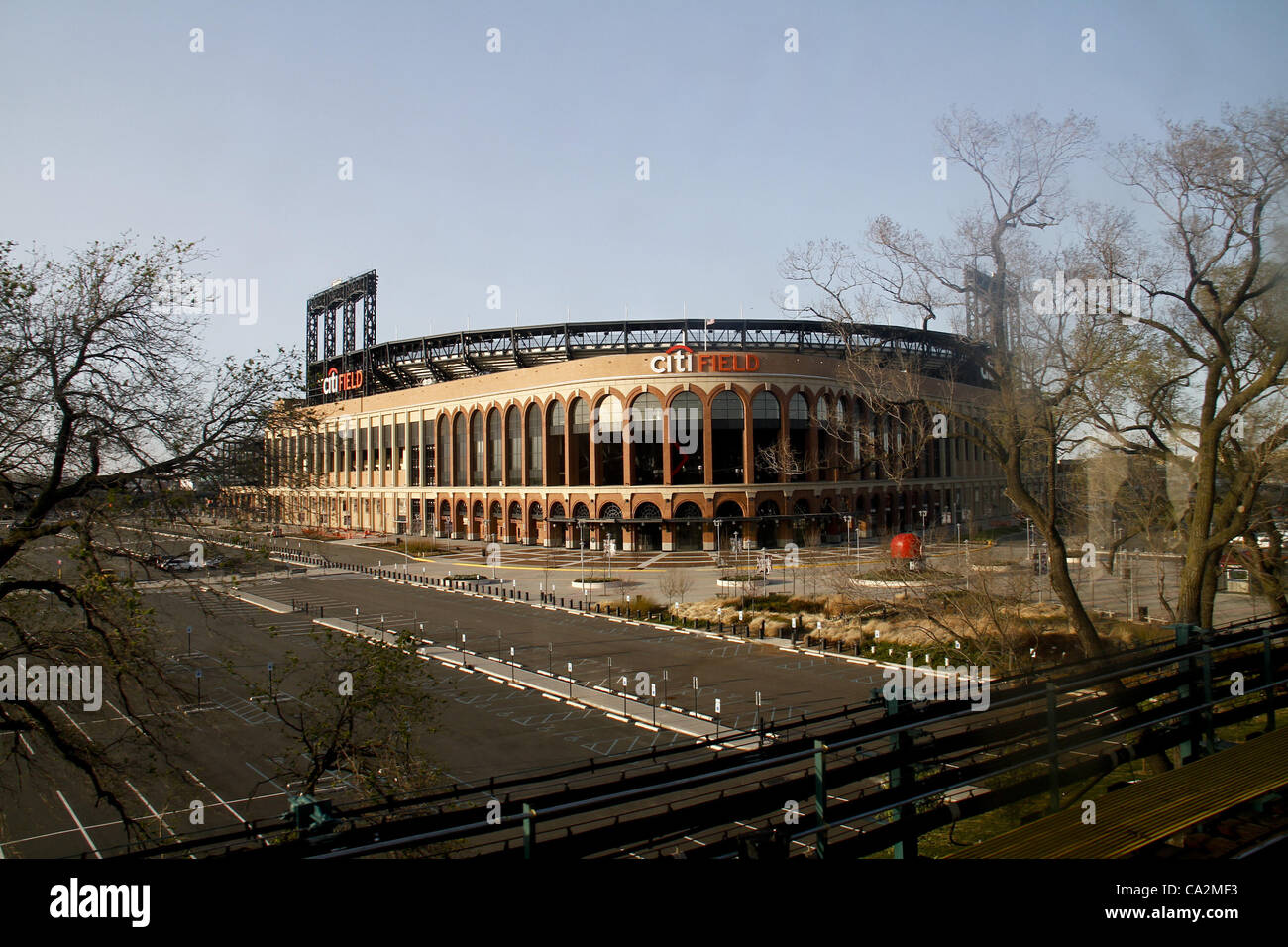March 26, 2012 - New York, NY, U.S. - Baseball's New York Mets homefield Citifield in Queens. Shot March 26, 2012 ..Photo Credit ; Rahav 'Iggy' Segev/ Photopass (Credit Image: © Rahav Segev/ZUMAPRESS.com) Stock Photo