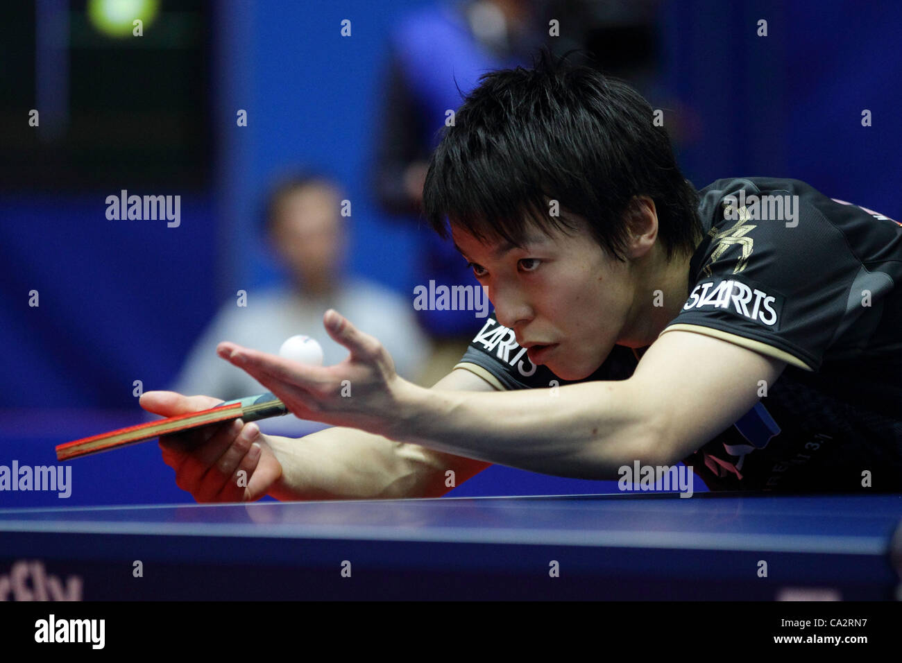 Kenji Matsudaira (JPN), MARCH 27, 2012 - Table Tennis : Kenji Matsudaira of  Japan in action during the LIEBHERR Table Tennis Team World Cup 2012  Championship division group B mens team match