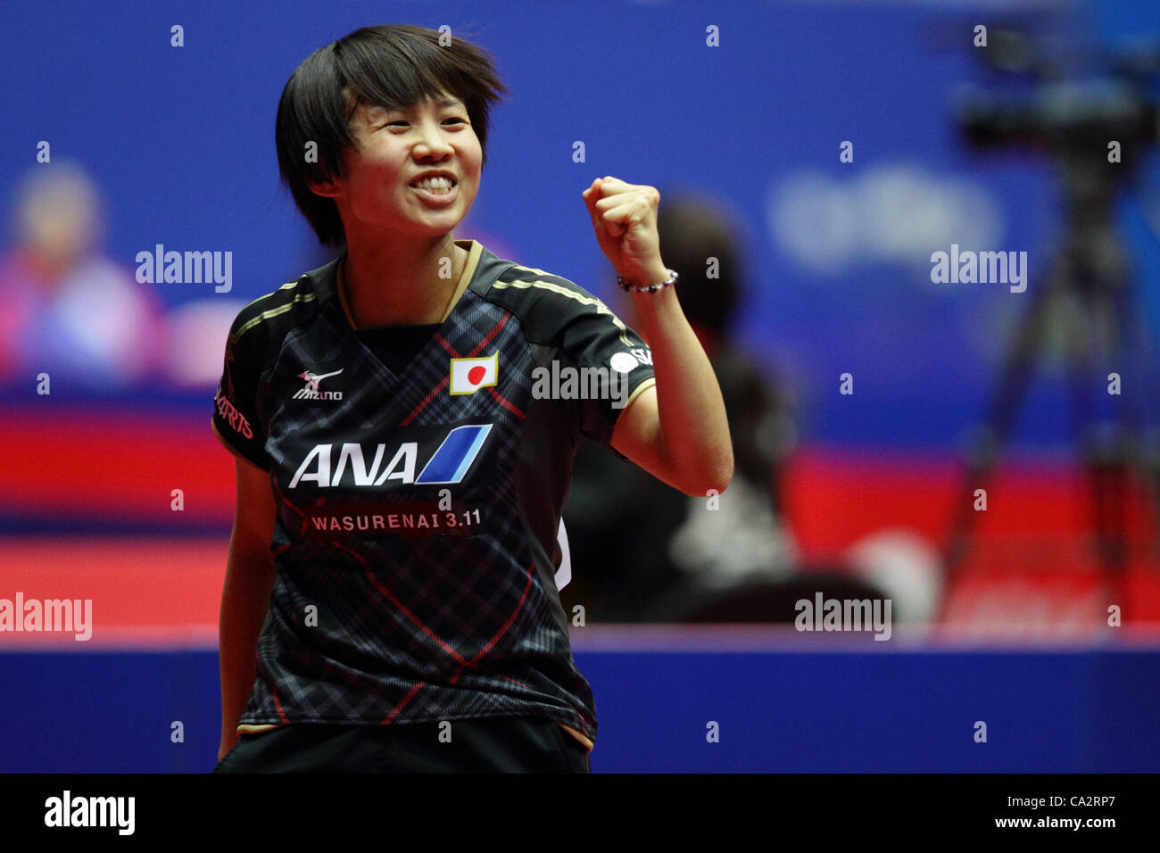 Kenji Matsudaira (JPN), MARCH 27, 2012 - Table Tennis : Kenji Matsudaira of  Japan in action during the LIEBHERR Table Tennis Team World Cup 2012  Championship division group B mens team match