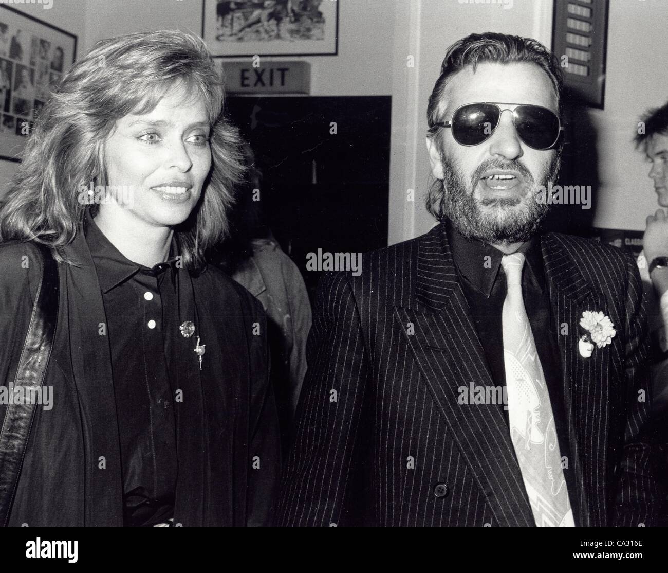 RINGO STARR with Barbara Bach at New Orleans Jazz Cafe 1986.(Credit Image: Â© Syndication International/Globe Photos/ZUMAPRESS.com) Stock Photo