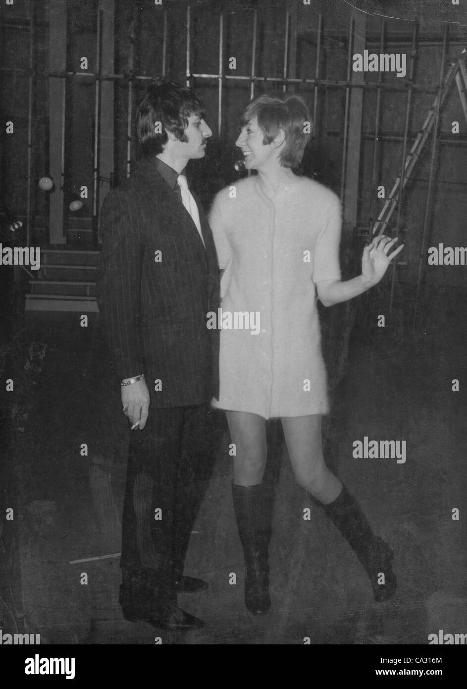 RINGO STARR with Cilla Black at the B.B.C. theatre 1968.(Credit Image: Â© Syndication International/Globe Photos/ZUMAPRESS.com) Stock Photo