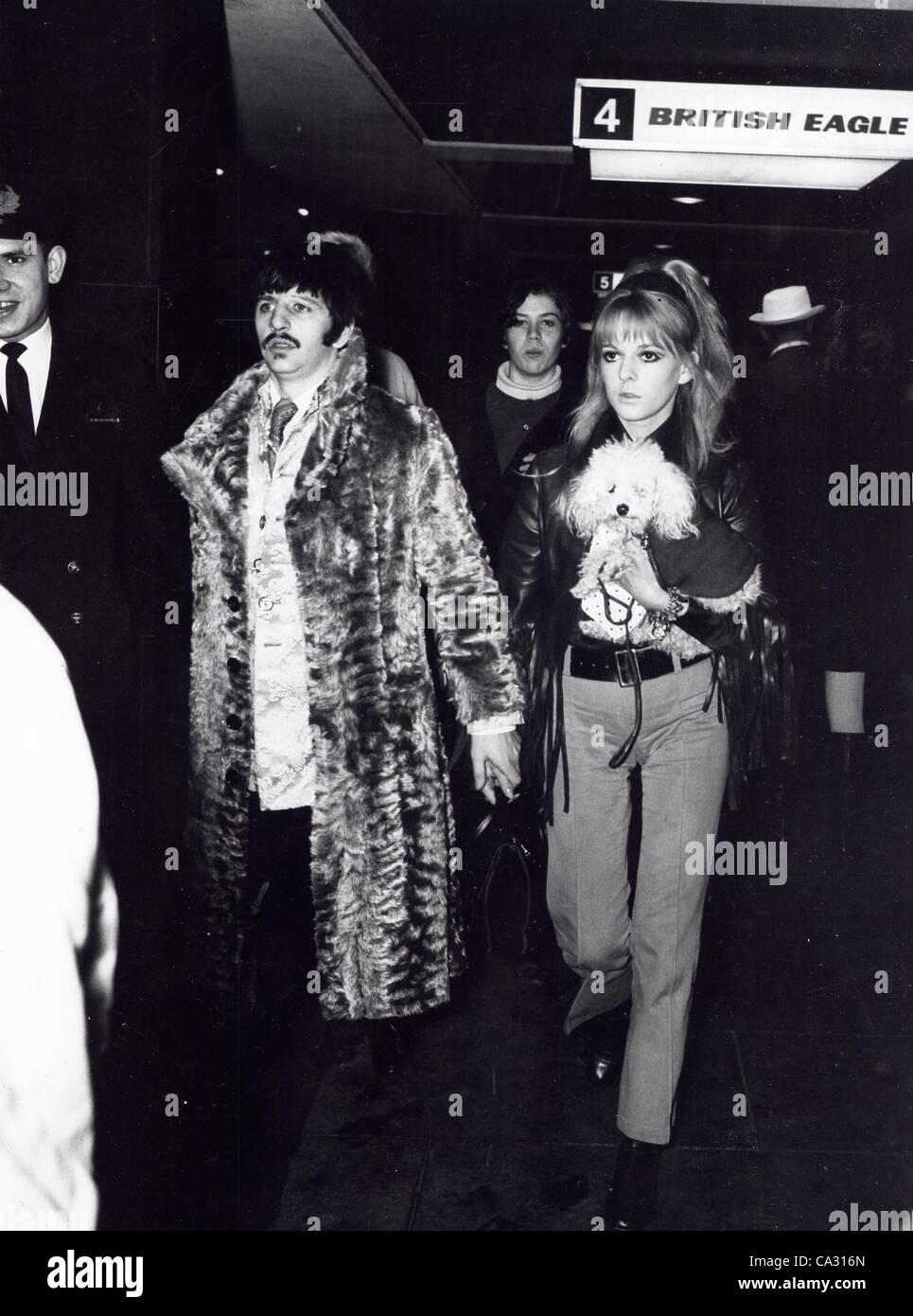 RINGO STARR with wife Maureen Cox.(Credit Image: Â© Syndication International/Globe Photos/ZUMAPRESS.com) Stock Photo