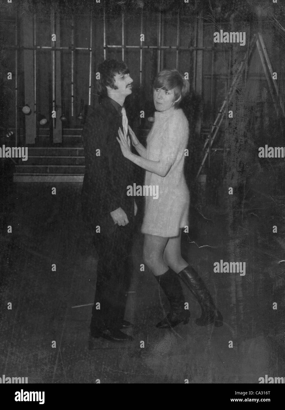 RINGO STARR with Cilla Black at the B.B.C. theatre 1968.(Credit Image: Â© Syndication International/Globe Photos/ZUMAPRESS.com) Stock Photo